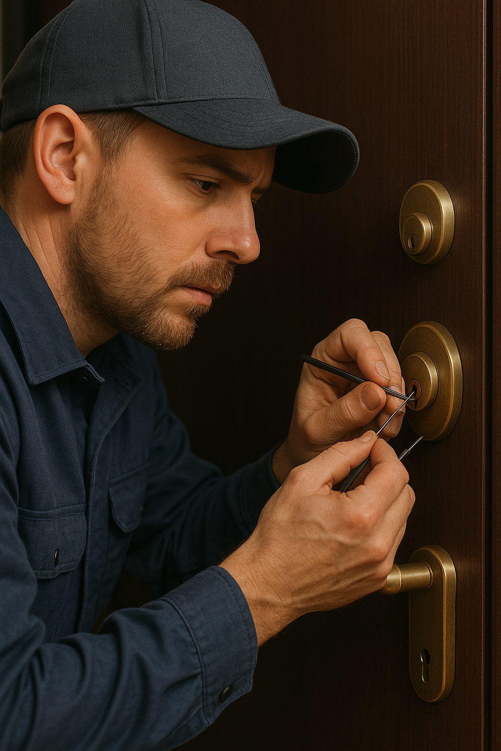 Gros plan sur serrure